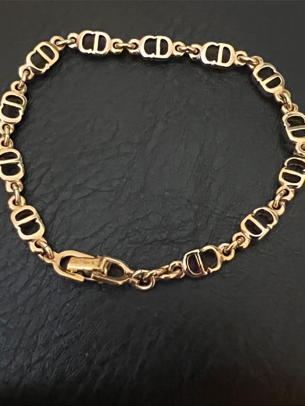 Dior Gold CD Link Bracelet